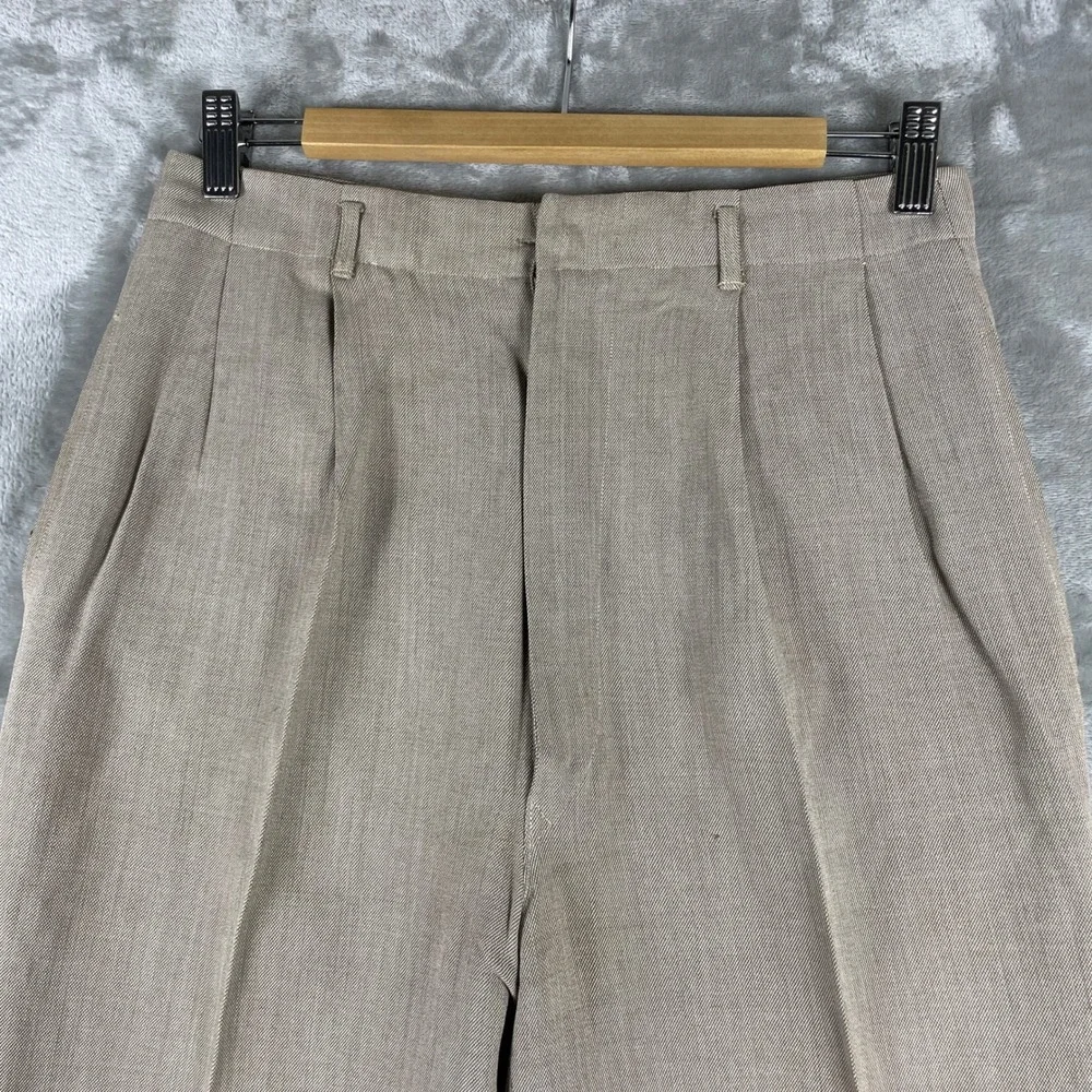 Vintage 1950s Drop Loop Rayon Gabardine Slacks Pants Mens 29x29 Rockabilly 50s